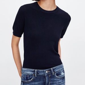 Basic Knit Top in Black